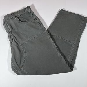 Carhartt B188 DMS Loose Fit Green Double Knee Carpenter Pants Men's 40x32